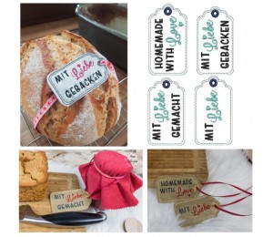 Stickserie ITH - Brot Liebe - Anhänger